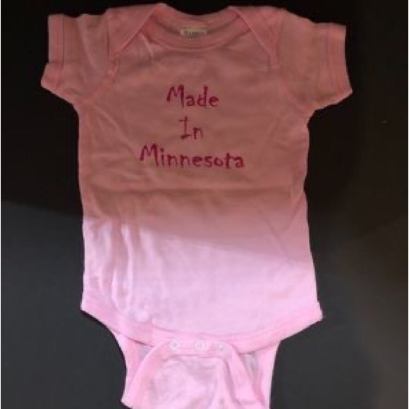 One Pieces | Made In Mn Minnesota Baby 6mo Pajama Onesie Minnesota ...